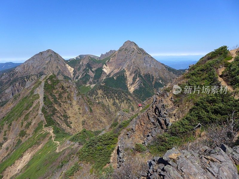 Mount Akadake (赤岳) of Yatsugatake in Japan (百名山)